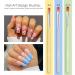 TEOYALL 7 PCS Gel Nail Brushes Set - Oval Flat & Builder Tips for Poly Gel Extension - Multicolor Nail Art Brushes - Buy Online on GoSupps.com