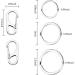 Jovitec 3 Sets Dog Tag Clip Durable Dog ID Tag with Rings for Dogs and Cats Collars Harnesses - Buy Online on GoSupps.com