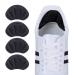 Back of Heel Cushion Inserts, Airsanto Soft Mesh Heel Grips Pads for Loose Shoes, Heel Protectors Cushions for Shoe Too Big Men Women, Improve Shoe Fit and Comfort- 4 Pieces (Black)