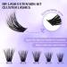 WENDY 60D+80D Cluster Lashes - DIY 3D Effect Eyelash Extensions (12-16mm) | Soft & Wispy Individual Lashes for Stunning Looks - Buy Online on GoSupps.com