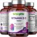 High-Potency Vitamin D-3 10000 IU Softgels in Extra Virgin Olive Oil - Non-GMO, Soy-Free Formula for Strong Bones & Immune Health with K2 - 120ct - Buy Online on GoSupps.com