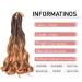 Luoyudu French Curly Braiding Hair 24 inch T4/30 8 Pack Bouncy Extensions - 75g/Pack - Buy Online on GoSupps.com