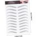 DOITOOL 36 Sheets Waterproof Eyebrow Stickers Fake Eyebrow Tool Eyebrow Stencils Modify Cosmetic 6d - Buy Online on GoSupps.com
