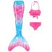 shepretty mermaid tail suit for mermaid swimming for children. wpR3 120
