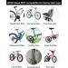 DIRZA Rear Bike Rack - Adjustable Alloy Bicycle Cargo Rack, 115 lbs Capacity, Easy Install - Black - Buy Online on GoSupps.com