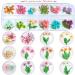 UNIME 16 Colors Dried Flowers for Nail Art | Mini Real Natural Flowers Nail Art Supplies | 3D Applique Decoration Sticker for Manicure (Mixed Gypsophila) - Buy Online on GoSupps.com