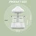 Rain Cloud Humidifier Night Light | 7 Color Aromatherapy Essential Oil Diffuser | Mushroom Design | Water Drop Sound | White - Buy Online on GoSupps.com