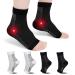 ZFSOCK Plantar Fasciitis Support Socks: Neuropathy Socks Ankle Brace Compression Foot Sleeve for Men Women Pain Relief Achilles Tendonitis Sprained Ankle Arthritis Recovery 4 Pairs Black White L/XL L/XL Black+White