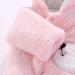 Puseky Newborn Baby Cartoon Bear Snowsuit Winter Coat | Fleece Hooded Footed Romper Jumpsuit | Unisex Baby Winter Clothes Bodysuit Pink (3-6 Months) - Buy Online on GoSupps.com