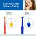 TEPE Interspace Soft Angled Toothbrush with Pointed Tuft - 1 Handle, 12 Detachable Brush Tips - Buy Online on GoSupps.com