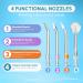 GENKENT Portable Water Flosser - Cordless Dental Oral Irrigator with Telescopic Water Tank & Travel Bag (Black) | Effective Teeth Cleaning for Home & Travel - Buy Online on GoSupps.com