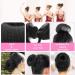 GOLRISEN Donut Hair Bun Maker Set Black Bun Shaper Hair Styling Accessory Dount Ring Style 10pcs Chignon Bun Maker (2L/4M/4S) with Hair Elastic Bands and Hair Bobby Pins for Dance Ballet - Buy Online on GoSupps.com