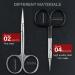 Qunzhao Curved Cuticle Scissors - Stainless Steel Grooming Blades for Dry Skin - Manicure Nail Scissors for Women and Men (2 Pack) - Buy Online on GoSupps.com