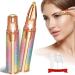 2 in 1 Eyebrow Trimmer, Kwanan Facial Hair Removal for Women, Eyebrow Hair Remover USB Rechargeable and Painless Eyebrow Razor with LED Light for Eyebrow, Face, Lips, Nose,Body