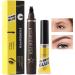  Niesel Microblading eyebrow pencil eyebrow pen - Waterproof liquid eyebrow pen | 4-point fork-shaped liquid eyebrow pencil with eyebrow gel - Buy Online on GoSupps.com