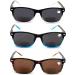 Buy V.W.E. Bifocal Reading Sunglasses - 3 Pairs Lightweight Rectangular Outdoor Readers for Men & Women - Spring Hinge Available in Clear Blue Brown (1.25x - Buy Online on GoSupps.com