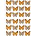 24 x Leopard Butterflies Butterfly STAND UP Edible Rice Paper Cupcake Toppers Cake Decorations - Buy Online on GoSupps.com