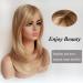 Natural Ombre Blonde Straight Wig - Long Bob Hair Wig with Side Bangs & Wig Cap for Women - 21 Inch - Buy Online on GoSupps.com