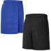 Roadbox Men's 7 Workout Shorts 2-Pack - Black+Sea Blue - Large | Athletic Gym Running & Basketball Shorts with Pocket for Fitness Sports - Buy Online on GoSupps.com