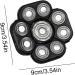 Premium Replacement Cheese Heads for Men - Extreme Speed 9-Head Double Ring Universal Attachments for Body Hair Trimmers - Buy Online on GoSupps.com