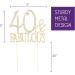 D coration de g teau de 40e anniversaire avec l'inscription en anglais 40&Fabulous (fran ais non garanti) 40 & Fabulous Gold - Buy Online on GoSupps.com