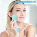 Silicone Manual Facial Cleansing Brush Skin Friendly Waterproof Face Cleaning Scrubber Exfoliator Cleanser Skin Friendly Face Scrubber for Blackheeads Whiteheads Makeup Residues Removal Blue - Buy Online on GoSupps.com