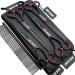 7.0 inches Professional Dog Grooming Scissors Set Straight & thinning & Curved & chunkers 4pcs in 1 Set (with Comb) Right-handed
