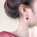 Vintage Heart Dangle Earrings | Red Coral Love Huggie Hoops | Gold Jewelry for Women International Shipping Available - Buy Online on GoSupps.com