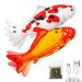TOOGE 2 Pack 11" Floppy Fish Cat Toys with SilverVine and Catnip for Indoor Cats for Small Dogs Interactive Automatic Flopping Fish Cat Kicker Toys for Cats Puppy Small Dogs Koi