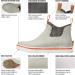 HISEA Men's Deck Boots - Waterproof Saltwater Fishing Booties, Ankle Rain Boots - High Traction, Size 11 Grey - Buy Online on GoSupps.com
