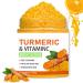 Turmeric And Vitamin C Body Scrub Exfoliating Body Scrub With Turmeric Dead Skin Remover For Body Improve Dark Spots&Acne Natural Deep Cleansing Body Scrub Exfoliator Body Skin Care 100g