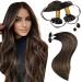 Moresoo U Tip Extensions Real Hair Brown 1g Remy Keratin Real Hair Extensions Darkest Brown to light brown with brown bonding hair extension 50 pieces 50g 40 cm #2/6/2 40cm 2.U-tip #2/6/2
