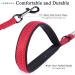 VIVAGLORY Reflective Dog Walking Lead for Medium & Large Dogs - 180 x 2.5 cm Red - Buy Online on GoSupps.com