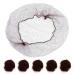 Pack of 100 hair nets invisible elastic hair net 20" for wig and hair fixation ladies' knot making dark brown