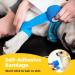 Anjocare Self-Adhesive Bandage Wrap (8 Pack) - Breathable & Cohesive First Aid Wrap for Sports Injuries Wrist Sprains & Vet Wrap for Dogs (5cm x 4.5m) - Blue - Buy Online on GoSupps.com