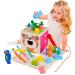Motoric toys made of wood 8 in 1 Montessori wooden toys activity cubes Activity Center Baby Sorting & Stacking Toys Carrow harvest fishing game 8i N1 Cubos de motor for children from 1 2 3 4 years