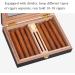 Cigar Boxs Humidors Cigar Humidor Box Cigar Case Cecigar Box 10-18 Cigars with Glass Top and Hygrometer Humidifier Bar Divider - Buy Online on GoSupps.com
