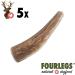 Buy Fourles Natural Kausnack for Dogs 100% Deer Antlers XL 5-Pack | Healthy Chewing Treats with Minerals and Cotton Stuff - Buy Online on GoSupps.com