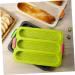 Alipis 1pc 3 Bread Silicone Mold Silicone Molds Hot Dog Molds French Bread Mould Cake Second Generation 34.5x24cm White - Buy Online on GoSupps.com
