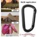 4 Pack Carabiner Hooks - Lightweight Aluminum D-Clip Set for Hammocks & Camping Accessories - Durable Black Carabiners - Buy Online on GoSupps.com