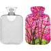 NAANLE 1L Hot Water Bottle with Lid - Cherry Blossom Oil Painting | Back Pain Relief & Hot Cold Therapy - Buy Online on GoSupps.com
