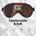 French Fashion Model Ferrets Print Eye Mask - Soft Double-Sided Light Blocking for Better Sleep Quality - Shop Internationally - Buy Online on GoSupps.com