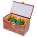 Ultechnovo 2st Turzer Handball Chinese health balls Turquoise-colored balls for bowls leisure balls Baoding balls train gifts finger fitness massage accessories meridian wood