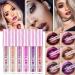 Allbesta Lipgloss Rouge l vres imperm able l'eau brillant paillettes scintillant m tallique durable STRIPPER PINK - Buy Online on GoSupps.com