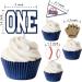 Baseball Cupcake Toppers Rookie Of The Year 1st Birthday Decorations-24PCS - Buy Online on GoSupps.com