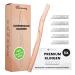 BAMBOOZY EYEBROUM RASIERs with 5 premium blades - reusable dermaplaning razor from metal for face eyebrows and intimate zone - plastic free