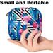 Javenproeqt Portable Women's Binding Bags | Menstrual Cup Pocket & Teen Girl Tampons | Jungle Flamingo Stripes - Buy Online on GoSupps.com