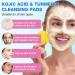 Turmeric Cleansing Pads 60pcs - Exfoliating Face Pads for Dark Spots & Keratin Removal - Gentle Foaming Turmeric Infused Treatment with Vitamin C - Buy Online on GoSupps.com