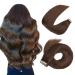 Hotlulana tape extensions real hair dark brown extensions real hair 20 inch/50cm 50g invisible 100% natural tape in extensions real hair 20PCs Skin weft real hair extensions tape #2.#2 dark brown 50cm 20 inch (20 pack)