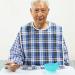 Washable Reusable Adult Bib for Eating for Elderly Seniors and Disabled Extra Long Clothing Protector with Crumb Catcher B L